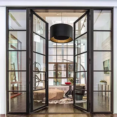 Міжкімнатні Двері RockWood Design MetalGlass 10 Скляні-0
