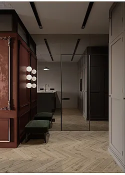 Двери RockWood Crystal View С зеркалом