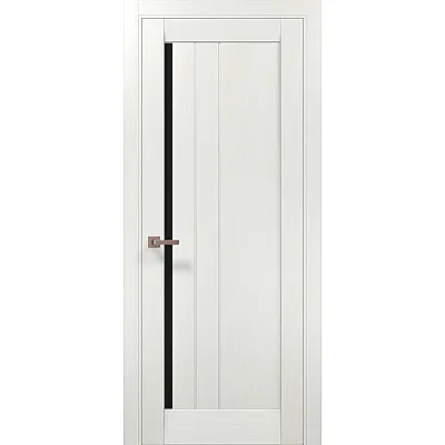 Межкомнатные Двери ML-611 BLK ясень белый Папа Карло ПВХ плёнка-0