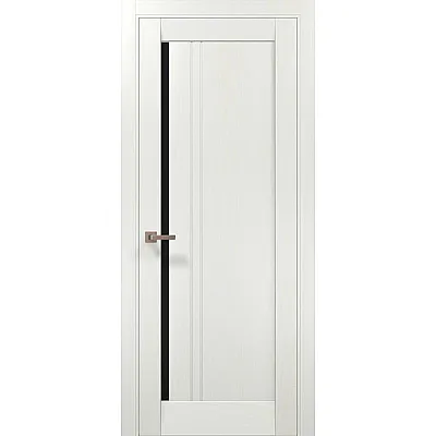 Межкомнатные Двери ML-612 BLK ясень белый Папа Карло ПВХ плёнка-0