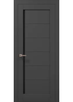 Двери ML-613 BLK темно-серый супермат Папа Карло