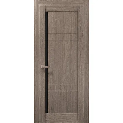 Межкомнатные Двери ML-614 BLK дуб серый Папа Карло ПВХ плёнка-0