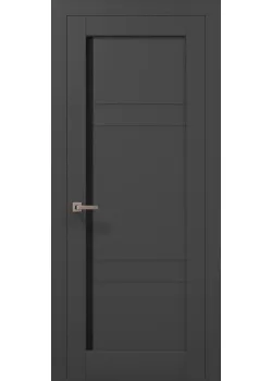 Двери ML-614 BLK темно-серый супермат Папа Карло