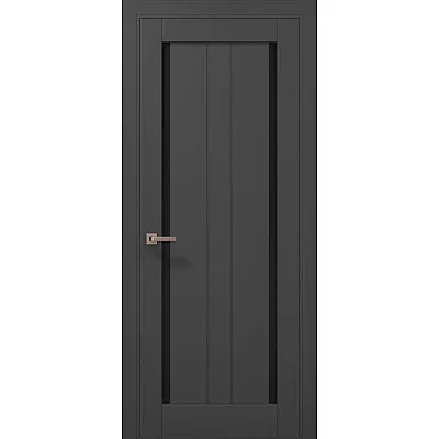 Межкомнатные Двери ML-621 BLK темно-серый супермат Папа Карло ПВХ плёнка-0