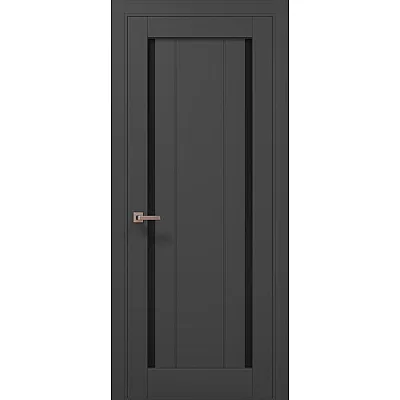 Межкомнатные Двери ML-622 BLK темно-серый супермат Папа Карло ПВХ плёнка-0