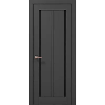 Межкомнатные Двери ML-623 BLK темно-серый супермат Папа Карло ПВХ плёнка-0