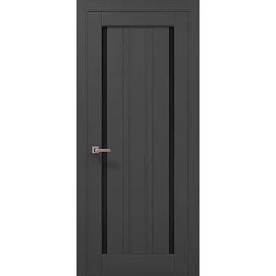 Межкомнатные Двери ML-624 BLK темно-серый супермат Папа Карло ПВХ плёнка-0