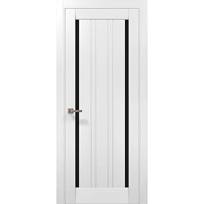 Межкомнатные Двери ML-624 BLK белый матовый Папа Карло ПВХ плёнка-0