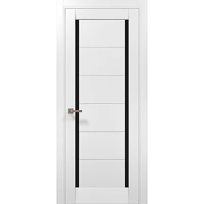 Межкомнатные Двери ML-625 BLK белый матовый Папа Карло ПВХ плёнка-0