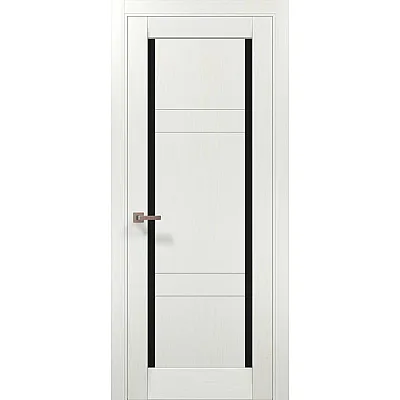 Межкомнатные Двери ML-626 BLK ясень белый Папа Карло ПВХ плёнка-0