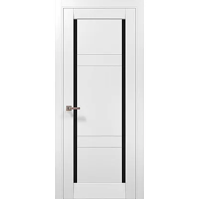 Межкомнатные Двери ML-626 BLK белый матовый Папа Карло ПВХ плёнка-0