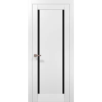 Межкомнатные Двери ML-62 BLK белый матовый Папа Карло ПВХ плёнка-0