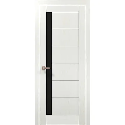 Межкомнатные Двери ML-643 BLK ясень белый Папа Карло ПВХ плёнка-0