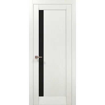 Межкомнатные Двери ML-64 BLK ясень белый Папа Карло ПВХ плёнка-0