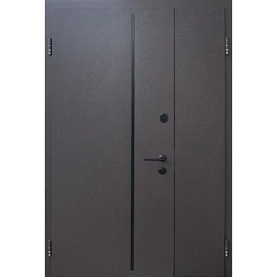 Входные Двери Lama Nautilus Vinorit 1200 оцинкованная сталь с полимерным покрытием RAL 8019/8019 Форт-0