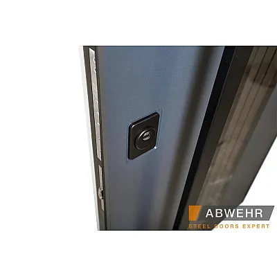 Вхідні Двері Cotage1 (KT1 з терморозривом) 496 UFO BLACK RAL 7016 Abwehr-13