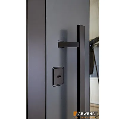 Вхідні Двері Cotage1 (KT1 з терморозривом) 496 UFO BLACK RAL 7016 Abwehr-14