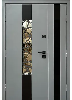 Двери Стронг Плаза 1200 графіт G1298 песок/антрацит Vinorit "Qdoors"