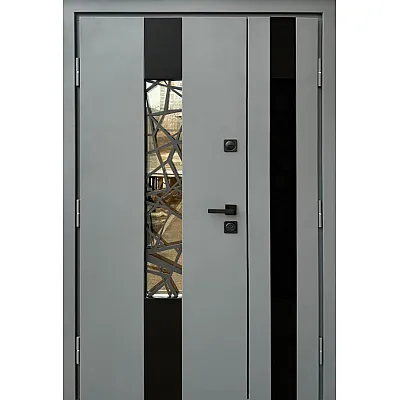 Входные Двери Стронг Плаза 1200 графіт G1298 песок/антрацит Vinorit "Qdoors"-0