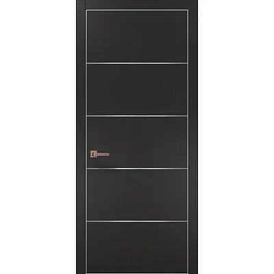 Двери PL-02 шелк графит Папа Карло-0