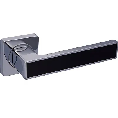 Ручки на розетах Gavroche MAGNIUM Mg - A1 CP/BLACK-0