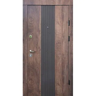 Вхідні Двері Люксор спил дерева кон'ячний Qdoors-0