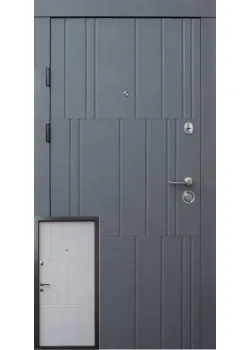 Двери Премиум Арт бетон графит-бетон крем Qdoors
