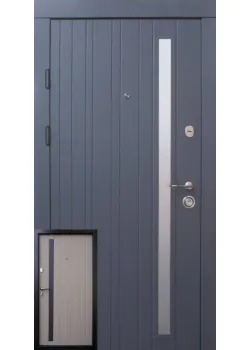 Двери Браш Al серая текстура-какао Qdoors