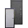 Входные Двери Акцент бетон темный - бетон серый "Qdoors"-4-thumb