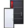 Входные Двери Авангард Горизонт AL 2 цвета "Qdoors"-4-thumb