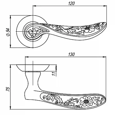 Ручки на розетах Punto Flor TL-1