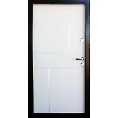 Входные Двери Стиль-М венге серый горизонт АРТ - белое дерево "Qdoors"-1