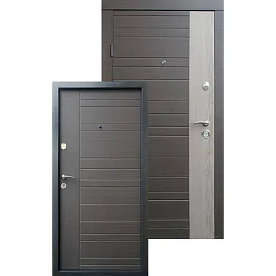 Входные Двери Альт-М венге серый горизонт - дуб флорида "Qdoors"-2