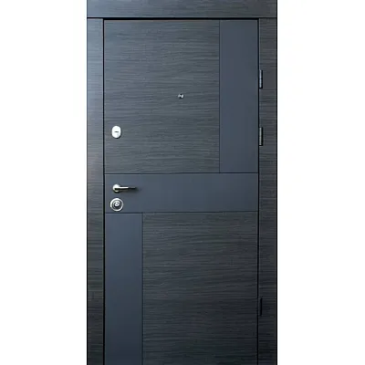 Входные Двери Стиль-М венге серый горизонт АРТ - белое дерево "Qdoors"-5