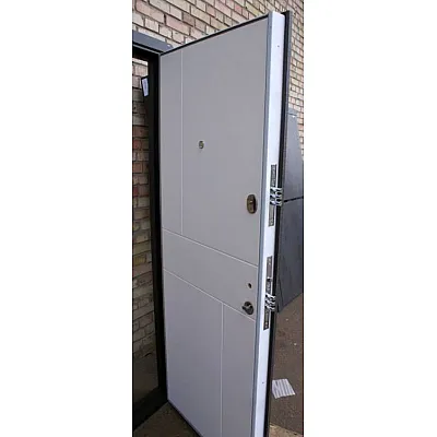 Входные Двери Стиль-М венге серый горизонт АРТ - белое дерево "Qdoors"-7
