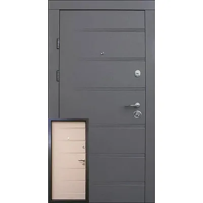 Входные Двери Роял смоки софт - латте софт "Qdoors"-0
