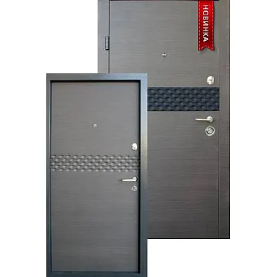 Вхідні Двері Преміум Сіті-М венге сірий горизонт Qdoors-3