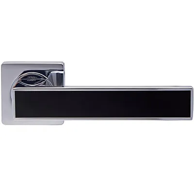 Ручки на розетах Gavroche MAGNIUM Mg - A1 CP/BLACK-3