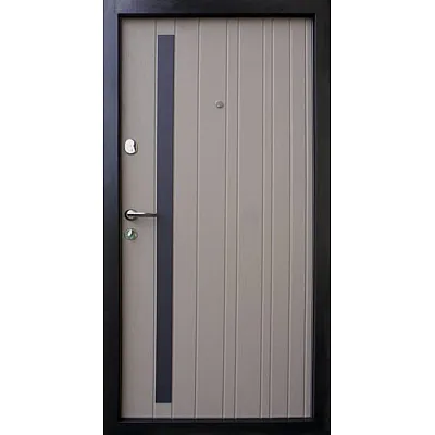 Входные Двери Браш Al серая текстура-какао Qdoors-4