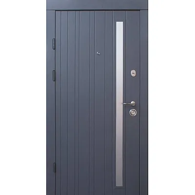 Входные Двери Браш Al серая текстура-какао Qdoors-5