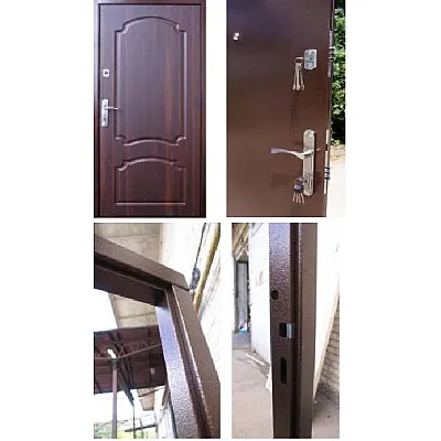 Вхідні Двері Лайт М Оптима темний горіх Qdoors-2