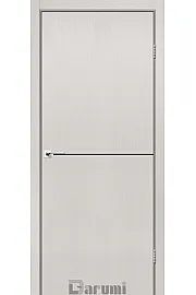 Двери Plato Line PTL-03 дуб ольс (декор с алюминия черного цвета) Darumi