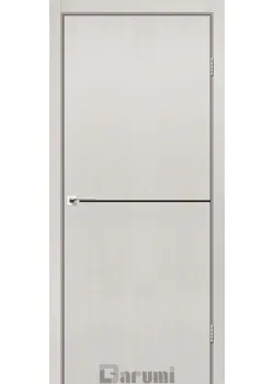 Двери Plato Line PTL-03 дуб ольс (декор с алюминия черного цвета) Darumi