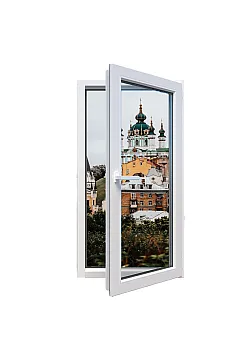 Металлопластиковое окно Veka Softline одностворчатое поворотно-откидное 600 x 1000 мм