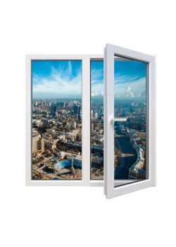 Металлопластиковое окно Veka Softline 82 двустворчатое с поворотно-откидной створкой 1200 x 1400 мм