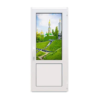 Металопластикові двері Epsilon Comfort поворотно-відкидні 800 x 2000 мм-0