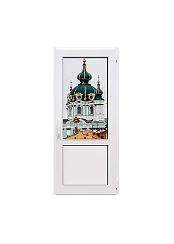 Металопластикові двері Veka Softline поворотно-відкидні 800 x 2000 мм