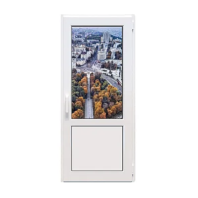 Металлопластиковые двери Viknaland 85Pro поворотно-откидные 800 x 2000 мм-0