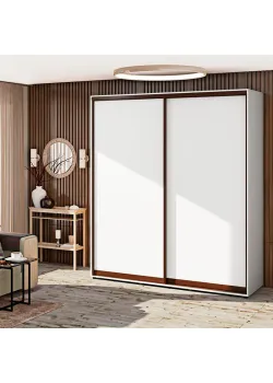 Шафа-купе 0,9 м "ДСП" двохдверна біла