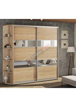 Шафа-купе 1,8 м "Модель 3" двохдверна дуб сонома